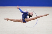 Ulyana Yanus during the hoop exercise