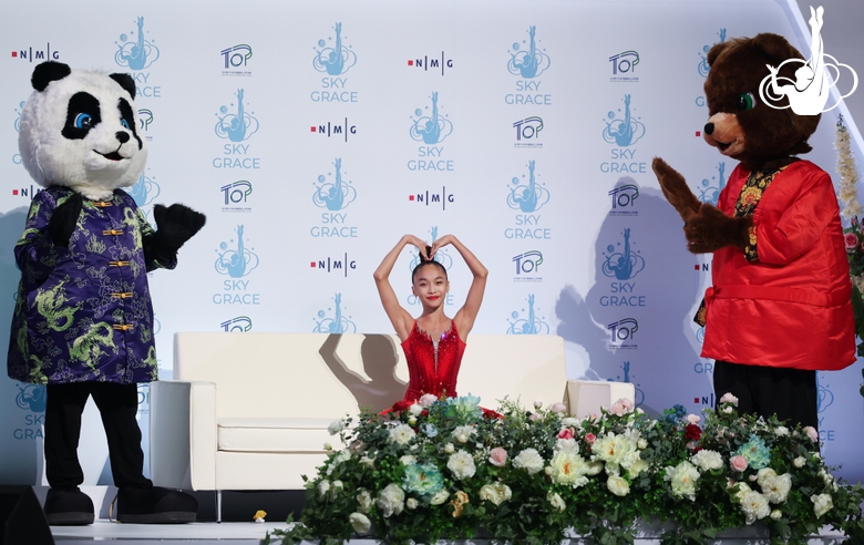 Asel Arapova after the performance