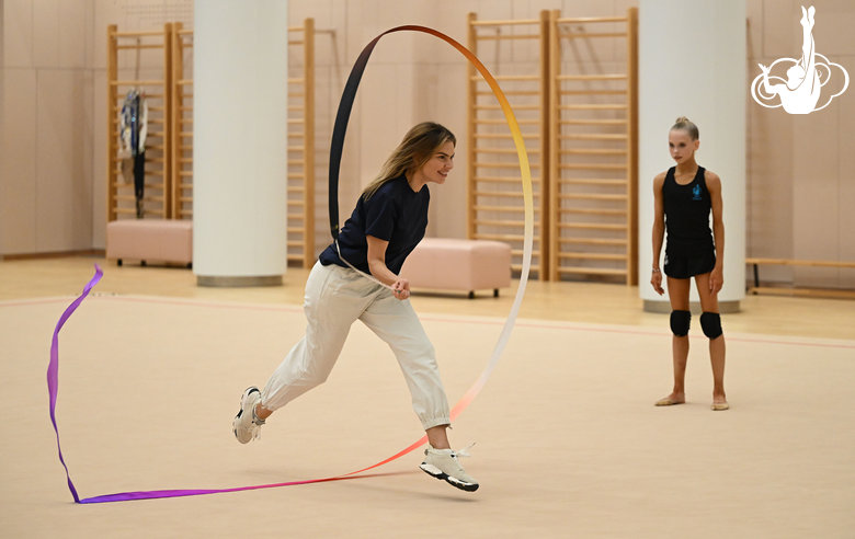 November 2, 2025. Olympic champion Alina Kabaeva during training at the Academy