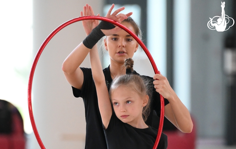 Dina Averina during a master class