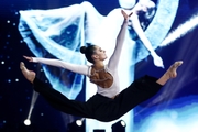 Alina Harnasko (Belarus) during a performance at the gala show