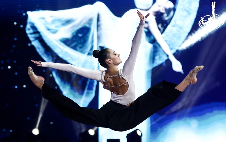 Alina Harnasko (Belarus) during a performance at the gala show