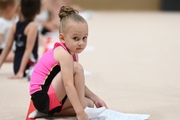 Young gymnast during the Academy selection process