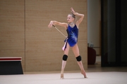 Eva Kononova during a control training session before the Russian Championship