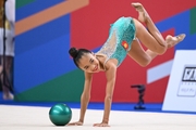 Asel Arapova during the ball exercise