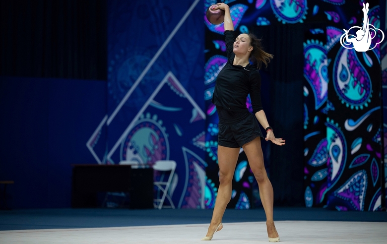 Hanna Panna Wiesner during the podium training