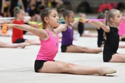 Young training camp participant during a training session