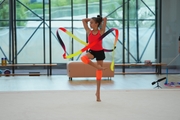 Alesya Naifoniva during a class with Olympic champion Alina Kabaeva