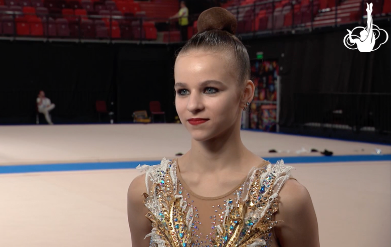 Darya Verenich from Belarus told about the history of her exercise with clubs