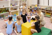 Preschooler’s lesson in the Academy classroom