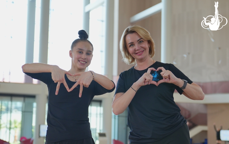 Мария Борисова и тренер Ирина Гусарова в преддверии всероссийских соревнований «Весенний кубок»