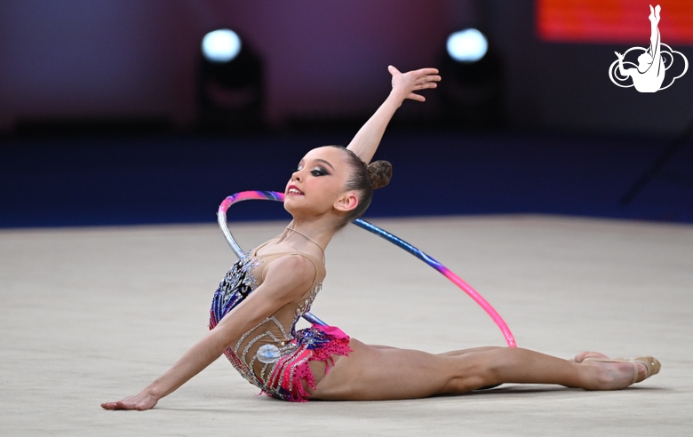 Veronika Malinina during the hoop exercise