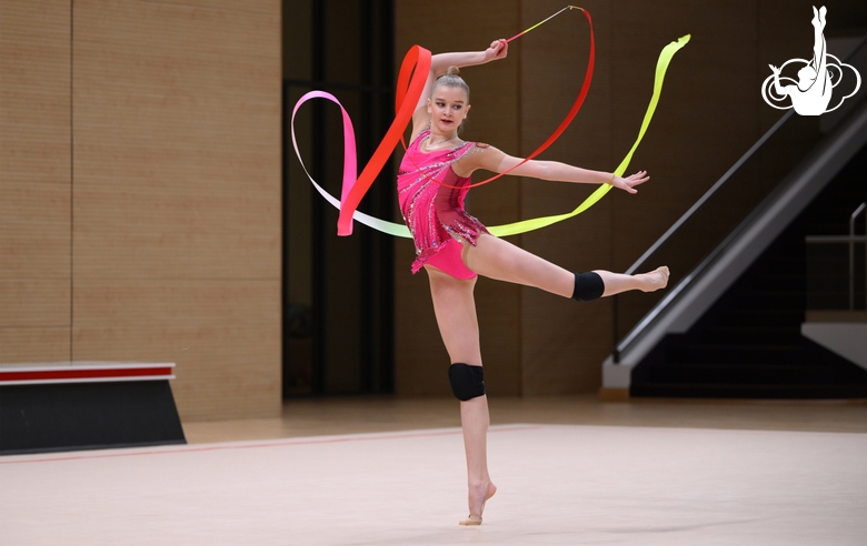 Александра Борисова во время контрольной тренировки в преддверии чемпионата России