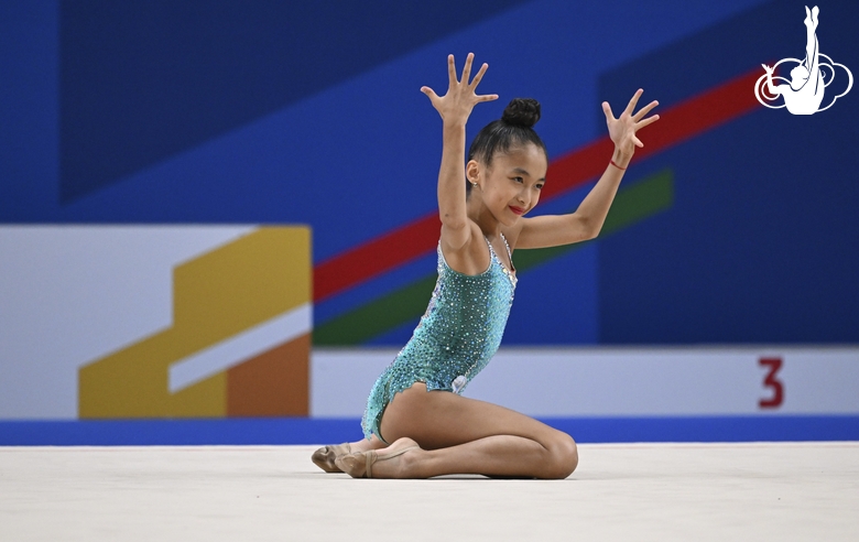 Asel Arapova during a performance at the BRICS Games in Kazan