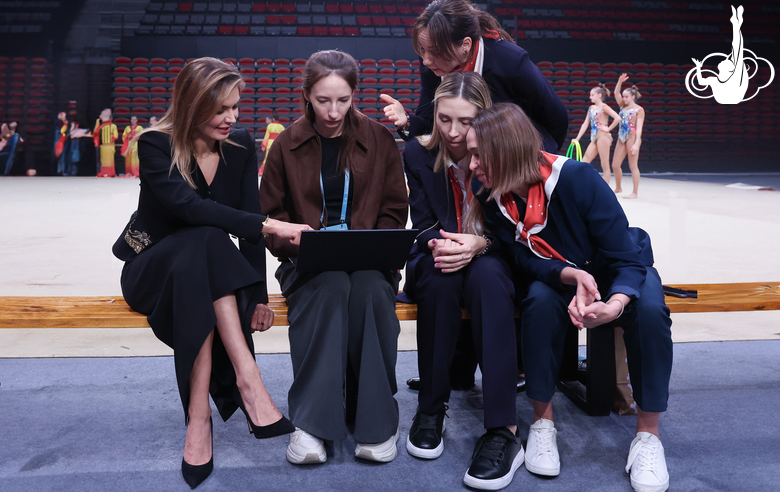 November 14, 2025. Olympic champion Alina Kabaeva during the Sky Grace Cup International Tournament and Beijing Top Open 2025