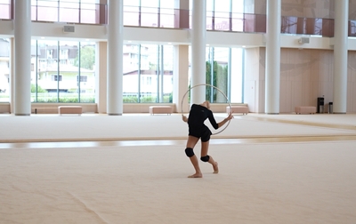 Video from the training session with Olympic champion Alina Kabaeva and Mariia Borisova