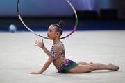 Sofia Bodzhgua during the hoop exercise