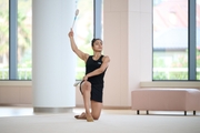 Gymnast Kimaya Karle during training