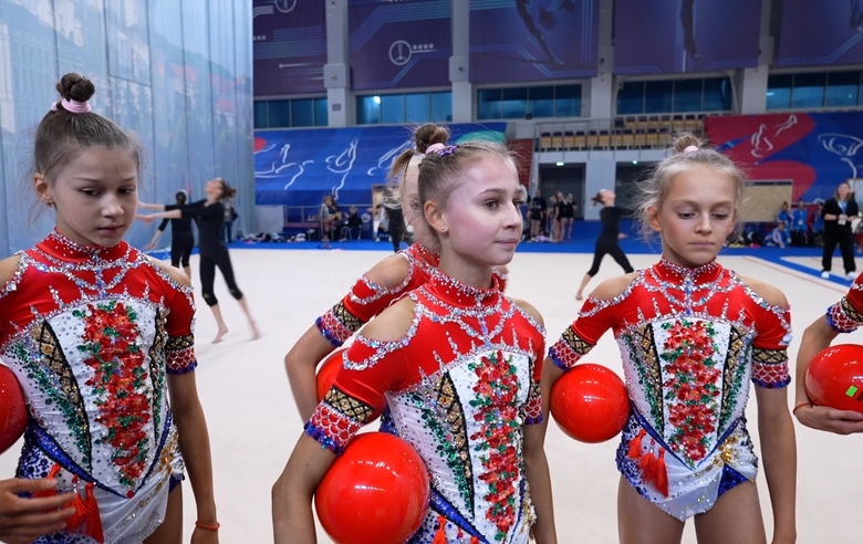На первенстве России в Казани прошло опробование для групповых упражнений