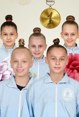 The Academy group team won gold in the five-ball exercise at the Russian Junior Championship
