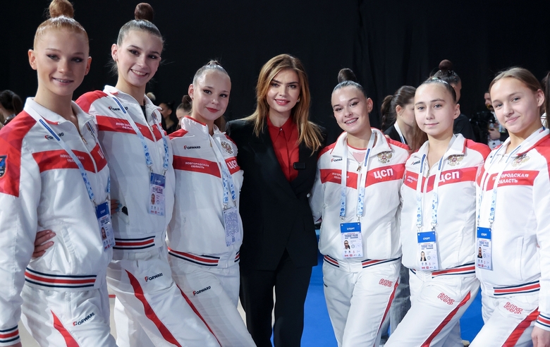 28 февраля 2026 года. Олимпийская чемпионка Алина Кабаева на чемпионате России в Москве