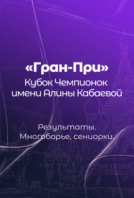 Детальные результаты топ-20 многоборья по программе сениорок на «Гран-При» Кубке Чемпионок имени Алины Кабаевой