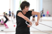 Choreographer Irina Zenovka during the training session