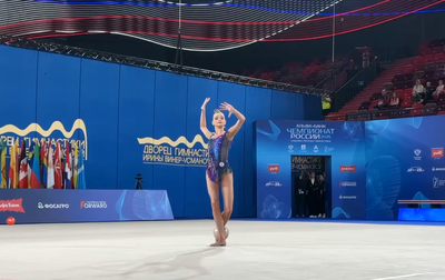 Ball exercise of Sasha Borisova at the Russian championship