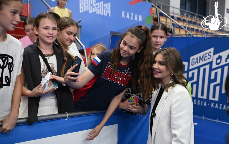 Olympic champion Alina Kabaeva at BRICS Games in Kazan