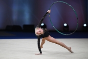 Elizabeth Brieskorn during the hoop exercise