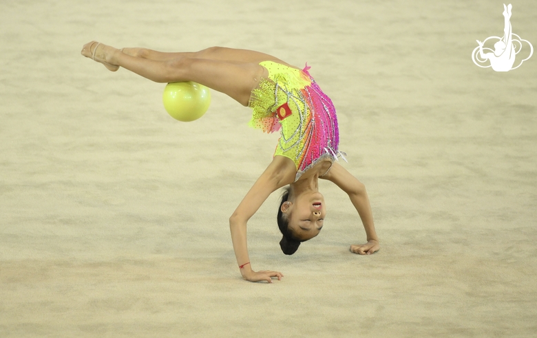 Asel Arapova during the ball exercise