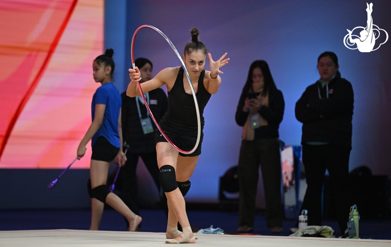 Silva Sargsyan during floor testing