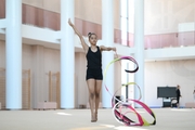 Gymnast Aryaa Nitesh Kadam during training
