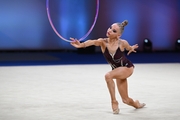 Eva Kononova during the hoop exercise