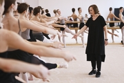 Yulia Kasenkova, senior teacher at the Vaganova Russian Ballet Academy conducts a master-class