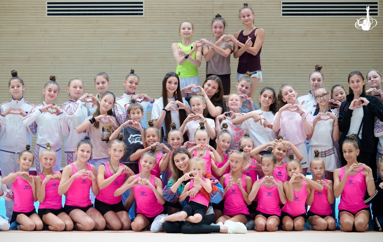 September 28, 2026. Olympic champion Alina Kabaeva, Evelina Tandalova, Ksenia Savinova, Yana Zaikina, and gymnasts and coaches from Belgorod and Bryansk