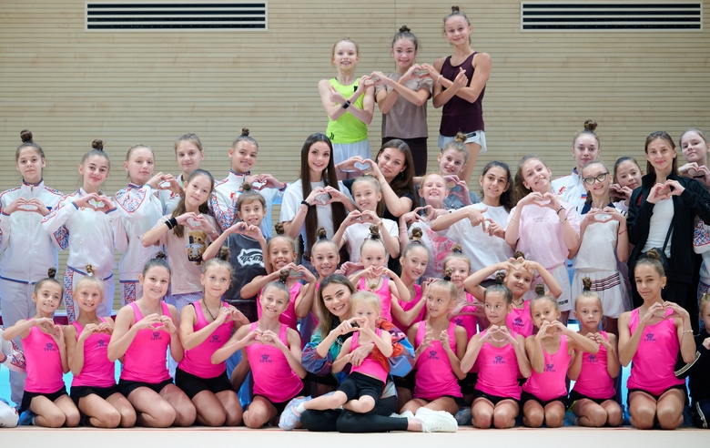 September 28, 2026. Olympic champion Alina Kabaeva, Evelina Tandalova, Ksenia Savinova, Yana Zaikina, and gymnasts and coaches from Belgorod and Bryansk