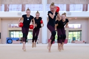 Academy group team during a training session