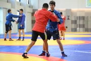 Participants of the training camp during training at the Martial Arts Academy