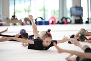 Miroslava Monina during the master class of Averina sisters