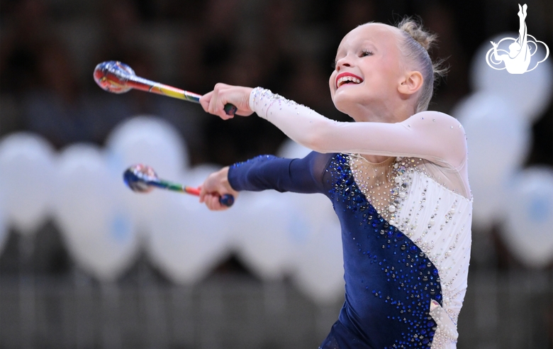A training camp participant during the performance at the final concert