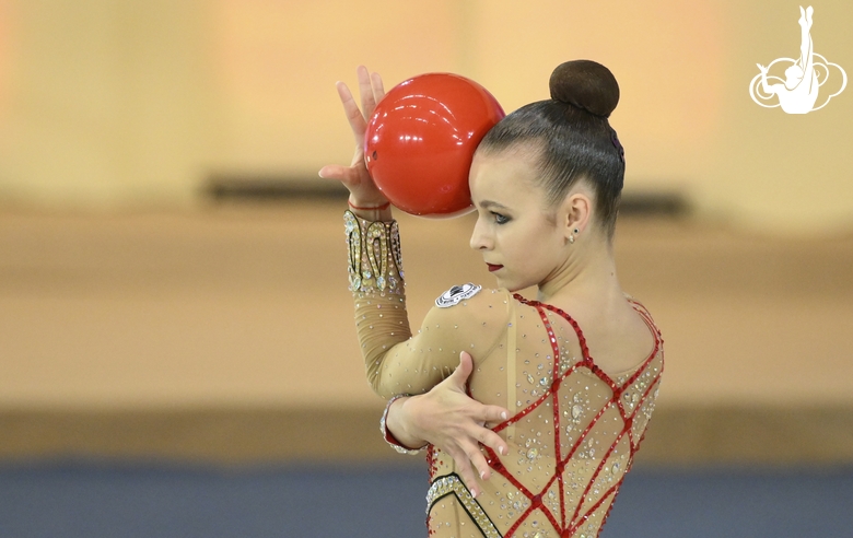 Darya Verenich during the ball exercise