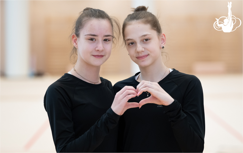 Group gymnasts Daria Melnik from Ryazan and Arina Lysenko from Krasnodar came to the Academy for tryouts