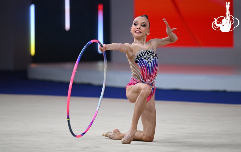 Veronika Malinina during the hoop exercise