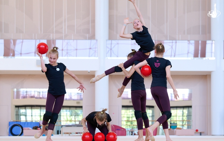 Academy group team during a training session