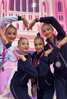 Гимнастки Академии заняли весь пьедестал турнира Gracia Fair Cup в многоборье по программе юниорок