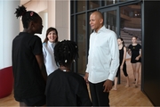Athletes from Congo Malanda Mainga Messi Celeste and Nkenko-Sita Davina Shanselvi, Academy coach Olesya Kovaleva and Honorary Consul of the Republic of Congo in St. Petersburg Jocelyne-Patrick Mandzela