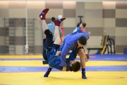 Participants of the training camp during training at the Martial Arts Academy