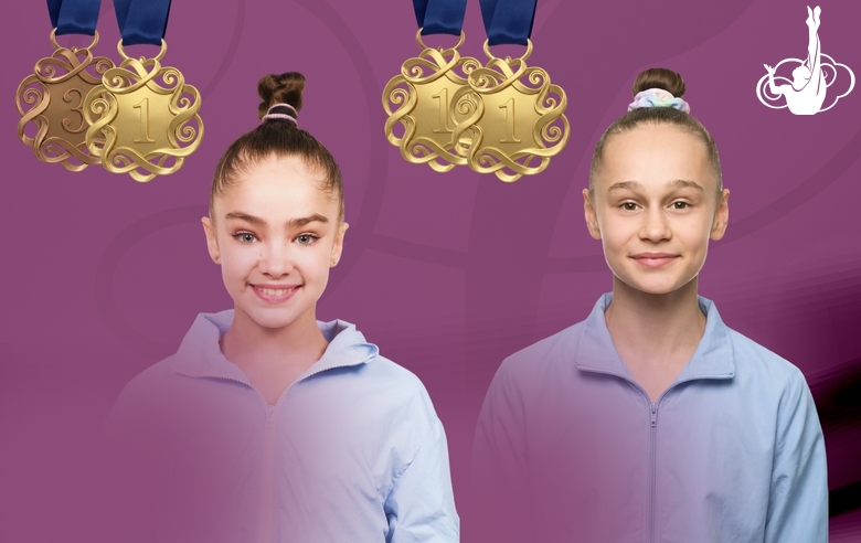 Ksenia Savinova and Yana Zaikina won medals in individual finals at the Shining Star tournament