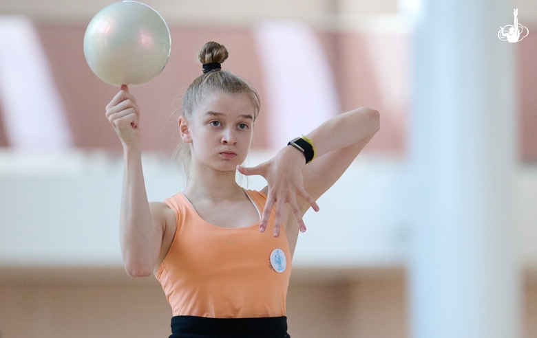 Alexandra Borisova during a training session at the Academy